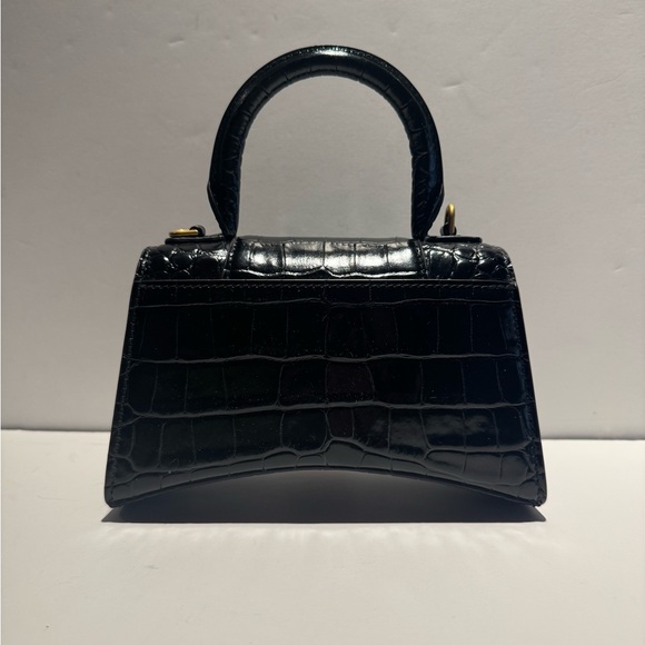Balenciaga NEW XS Hourglass black croc - Picture 7 of 13